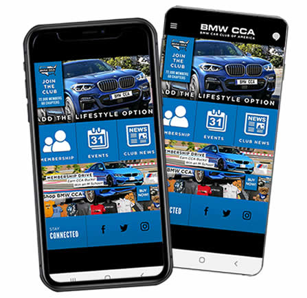 BMW CCA Events App BMW CCA Events App